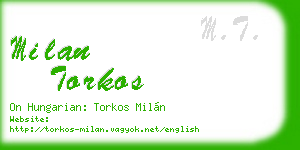 milan torkos business card