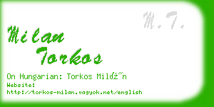 milan torkos business card